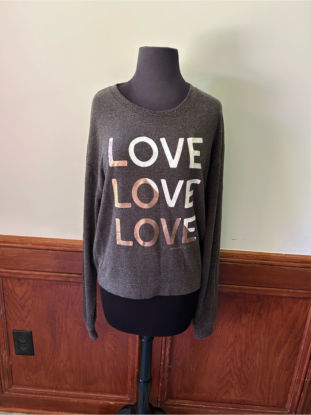 Spiritual Gangster "Love Love Love" Savasana Sweatshirt - Size Extra Large
